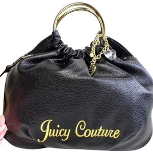 Juicy Couture Black and Gold Crossbody Bag